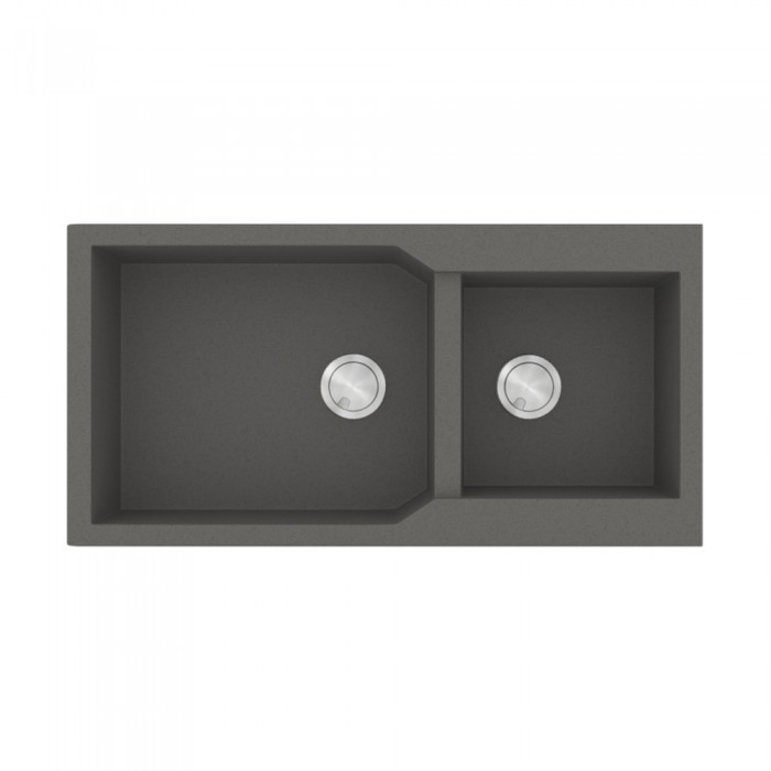 Νεροχύτης Sanitec Ultra Granite 803 2B 98x50cm σε χρώμα 35.Pietra