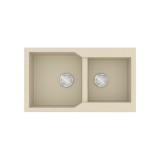 Νεροχύτης Sanitec Ultra Granite 804 2B 86x50cm σε χρώμα 31.Ocra