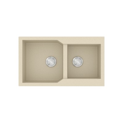 Νεροχύτης Sanitec Ultra Granite 804 2B 86x50cm σε χρώμα 31.Ocra