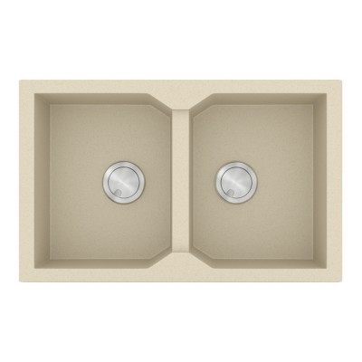 Νεροχύτης Sanitec Ultra Granite 806 2B 79x50cm σε χρώμα 31.Ocra