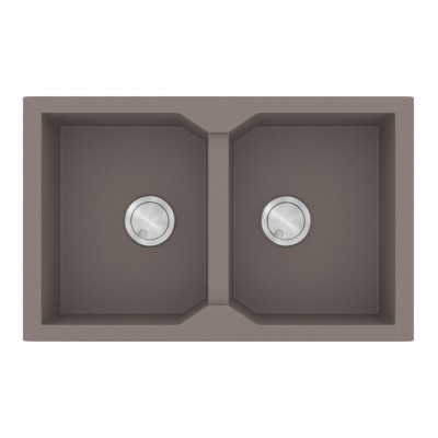 Νεροχύτης Sanitec Ultra Granite 806 2B 79x50cm σε χρώμα 34.Sienna