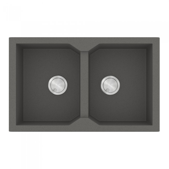 Νεροχύτης Sanitec Ultra Granite 806 2B 79x50cm σε χρώμα 35.Pietra