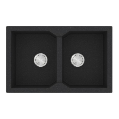 Νεροχύτης Sanitec Ultra Granite 806 2B 79x50cm σε χρώμα 36.Grafite