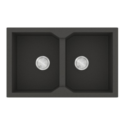 Νεροχύτης Sanitec Ultra Granite 806 2B 79x50cm σε χρώμα 47.Grigio