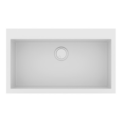 Νεροχύτης Sanitec Ultra Granite 808 1B 79x50cm σε χρώμα 30.Bianco