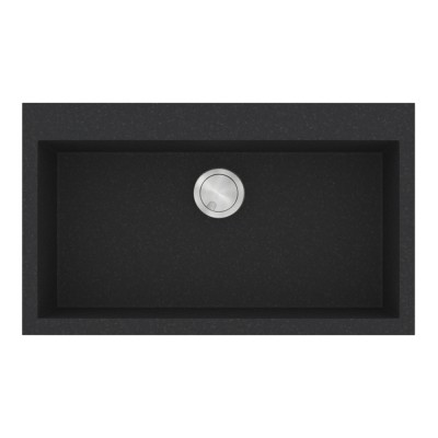 Νεροχύτης Sanitec Ultra Granite 808 1B 79x50cm σε χρώμα 36.Grafite