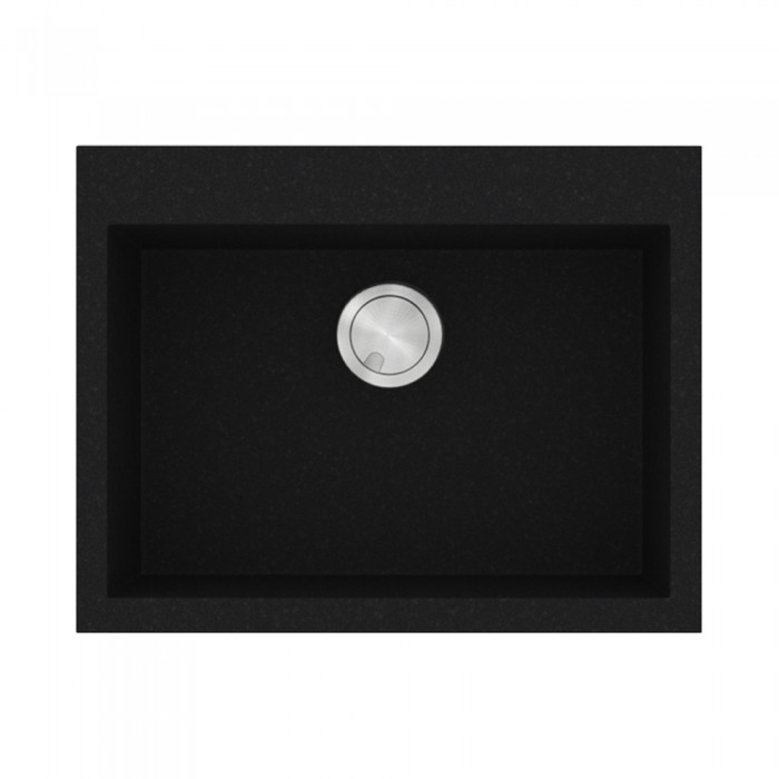 Νεροχύτης Sanitec Ultra Granite 809 1B 60x50cm σε χρώμα 33.Nero