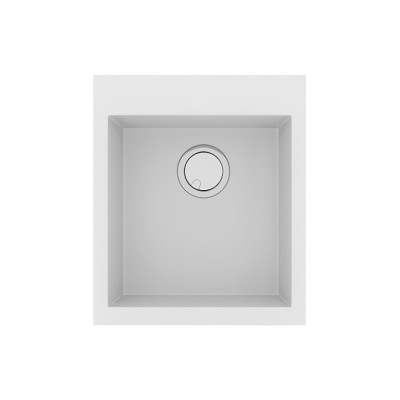 Νεροχύτης Sanitec Ultra Granite 813 1B 46x50cm σε χρώμα 30.Bianco