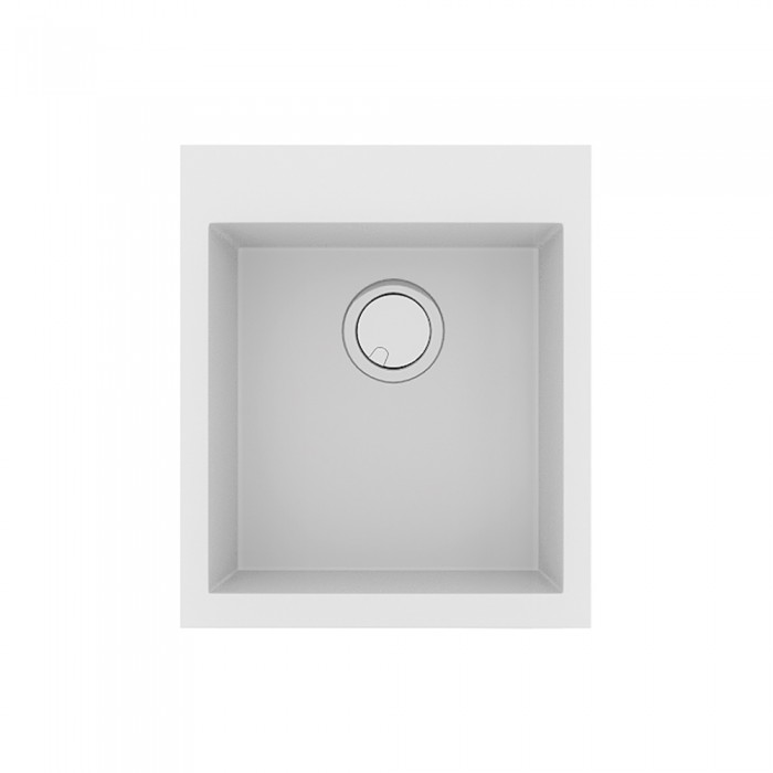 Νεροχύτης Sanitec Ultra Granite 813 1B 46x50cm σε χρώμα 30.Bianco