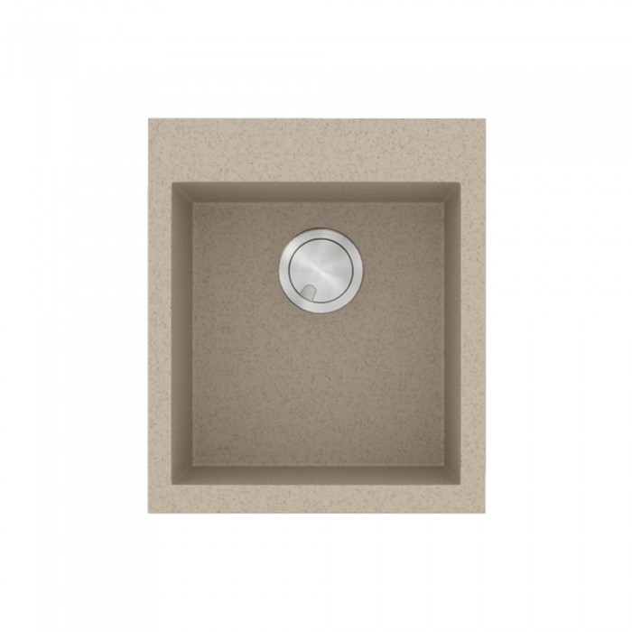 Νεροχύτης Sanitec Ultra Granite 813 1B 46x50cm σε χρώμα 32.Sabbia