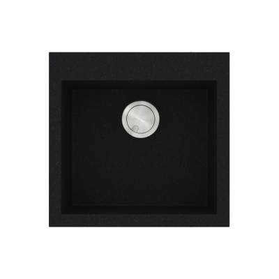 Νεροχύτης Sanitec Ultra Granite 816 1B 50x50cm σε χρώμα 33.Nero