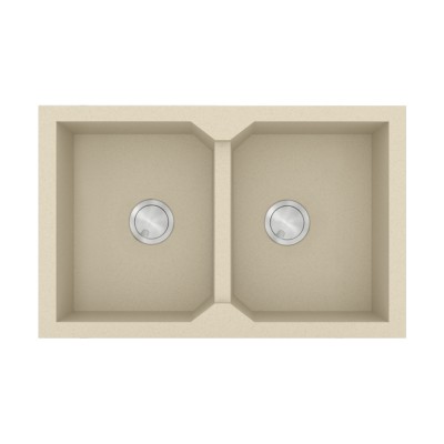 Νεροχύτης Sanitec Ultra Granite 818 2B 86x50cm σε χρώμα 31.Ocra