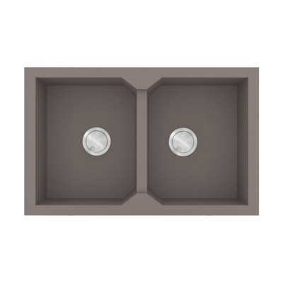 Νεροχύτης Sanitec Ultra Granite 818 2B 86x50cm σε χρώμα 34.Sienna