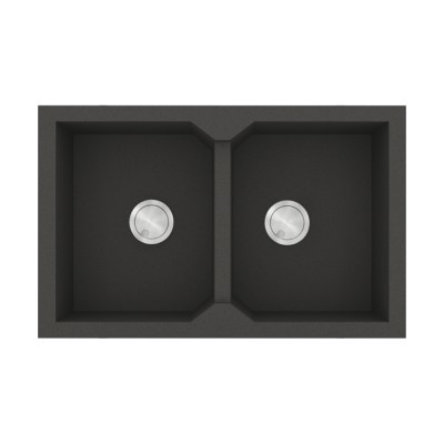 Νεροχύτης Sanitec Ultra Granite 818 2B 86x50cm σε χρώμα 47.Grigio