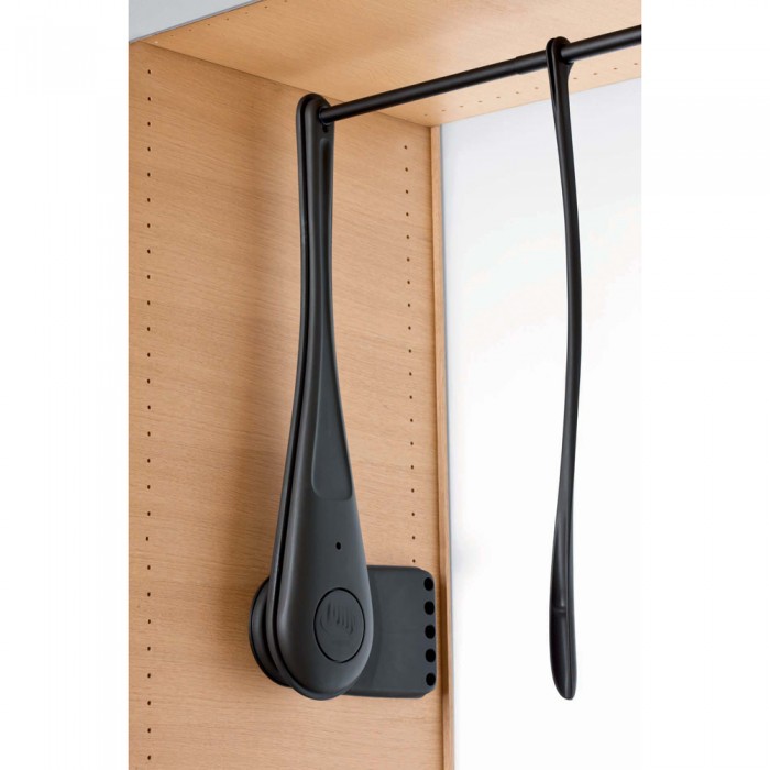Ασανσέρ Ντουλάπας SERVETTO ONLY Μαύρο με μήκος 73-119cm SE03LA501