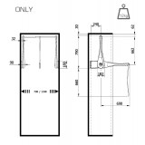 Ασανσέρ Ντουλάπας SERVETTO ONLY Γκρι με μήκος 73-119cm SE03LAGA0