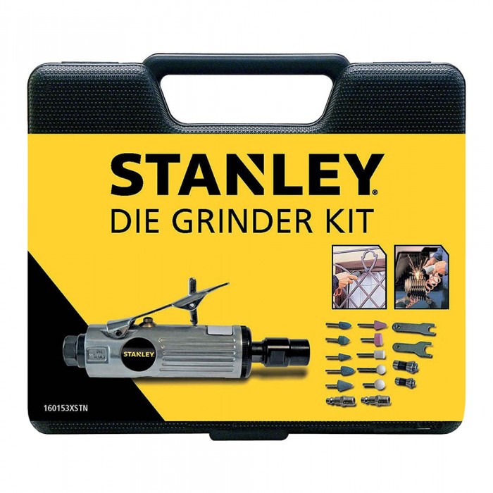 Αεροτροχός - Πολυτριβείο  1/4" με Εξαρτήματα Λείανσης Stanley 160153XSTN