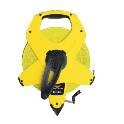 Μετροταινία Από Fibreglass 100m STANLEY POWER WINDER  2-34-777
