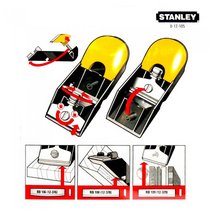 Ροκάνι Χούφτας 150mm STANLEY 0-12-105