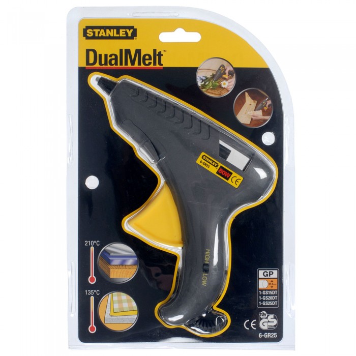 Θερμοκολλητικό Πιστόλι Σιλικόνης 25Watt STANLEY DUALMELT 6-GR25
