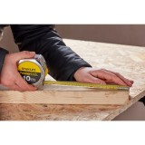 Μέτρο ταινίας με κέλυφος ΑΒS και Αυτόματη Επαναφορά STANLEY 25mm x 10m  0-33-442