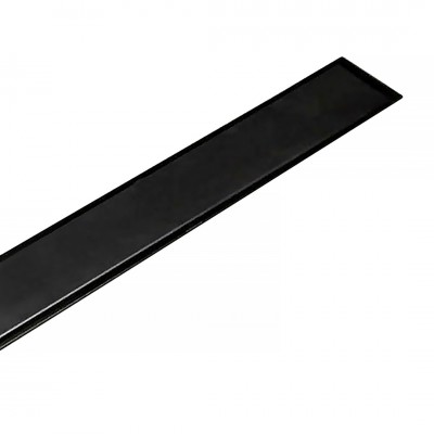 Κανάλι Ντουζiέρας Σιφών Tema 83735N 50cm Ανοξείδωτο με Αναστρεφόμενη Σχάρα Μαύρο