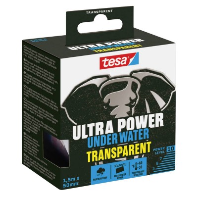 Υποβρύχια Ταινία Επισκευής 1.5m x 50mm Διάφανη Tesa Ultra Power Underwater 56481-00000