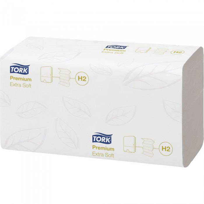 Χειροπετσέτα Λευκή 2φυλλη W-Fold 34x21,2cm 21x100τεμ Tork Xpress® Extra Soft 100297
