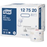 Ρολό Υγείας Λευκό 2φυλλο 90m 27 Ρολά Tork Soft Mid-size 127520