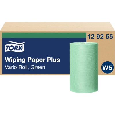 Ρολό Κουζίνας Πράσινο 2φυλλο 55m 10 Ρολά Tork Wiping Paper Plus 129255