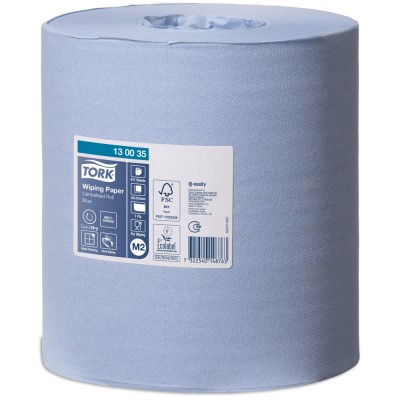 Ρολό Centerfeed Μπλε 1φυλλο 165m 6 Ρολά Tork Wiping Paper 130035