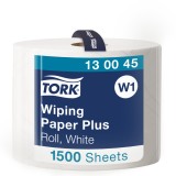 Βιομηχανικό Ρολό Λευκό 2φυλλο 510m 1 Ρολό Tork Wiping Paper Plus 130045