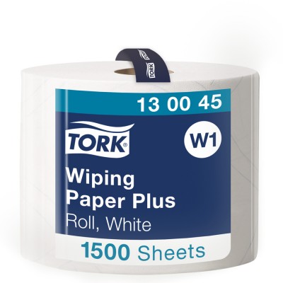 Βιομηχανικό Ρολό Λευκό 2φυλλο 510m 1 Ρολό Tork Wiping Paper Plus 130045