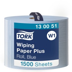Βιομηχανικό Ρολό Μπλε 2φυλλο 510m 1 Ρολό Tork Wiping Paper Plus 130051