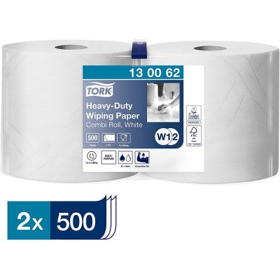Ρολό Centerfeed Λευκό 2φυλλο 2x170m Tork Wiping Paper 130062