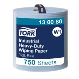 Βιομηχανικό Ρολό Μπλε 3φυλλο 255m 1 Ρολό Tork Wiping Paper Industrial Heavyduty 130080