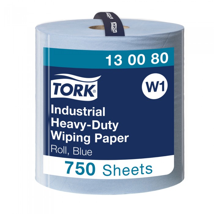 Βιομηχανικό Ρολό Μπλε 3φυλλο 255m 1 Ρολό Tork Wiping Paper Industrial Heavyduty 130080