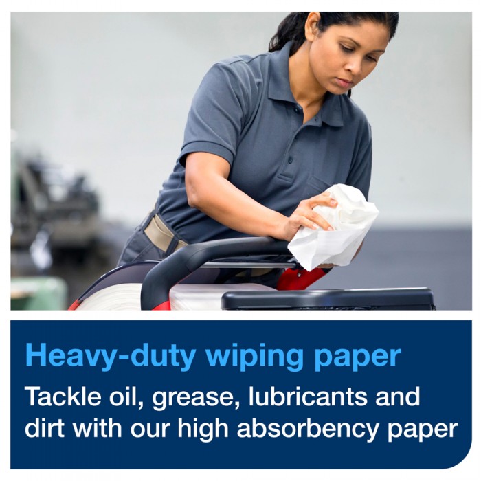 Βιομηχανικό Ρολό Μπλε 3φυλλο 255m 1 Ρολό Tork Wiping Paper Industrial Heavyduty 130080