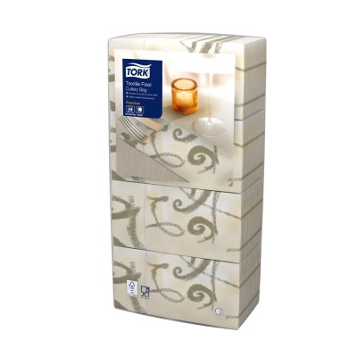 Χαρτοπετσέτα Φάκελος 39x39cm 6x200τεμ Tork Linstyle Symphony Airlaid 13660