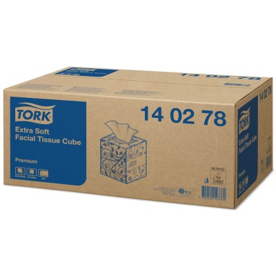Χαρτομάντιλα 2φυλλα Σε Κύβο 20x20,9 Cm 30x100τεμ Tork Extra Soft 140278