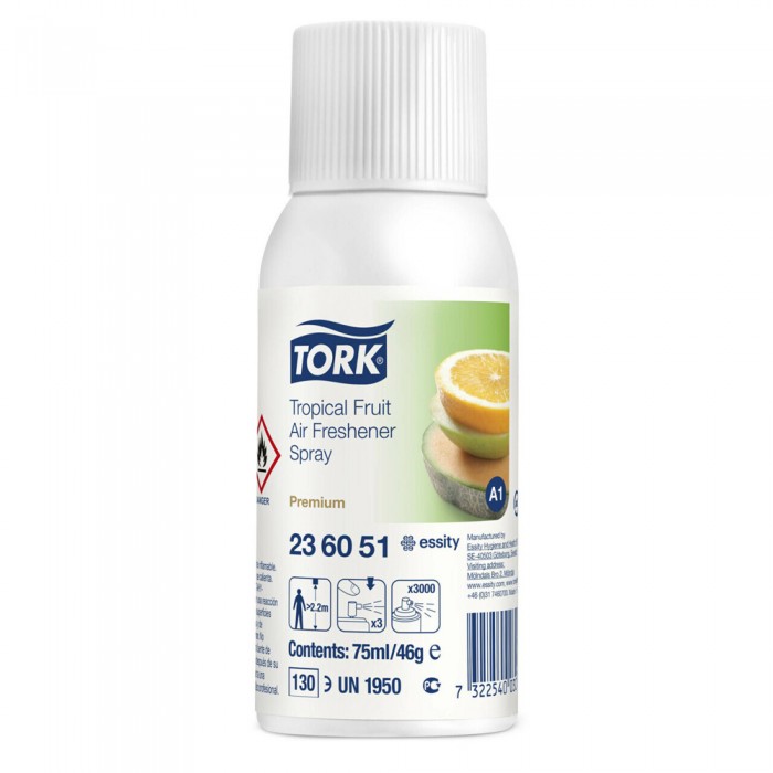 Άρωμα Χώρου Σε Σπρέι 75ml 3000 Ψεκασμοί Tork Tropical Fruit 236051