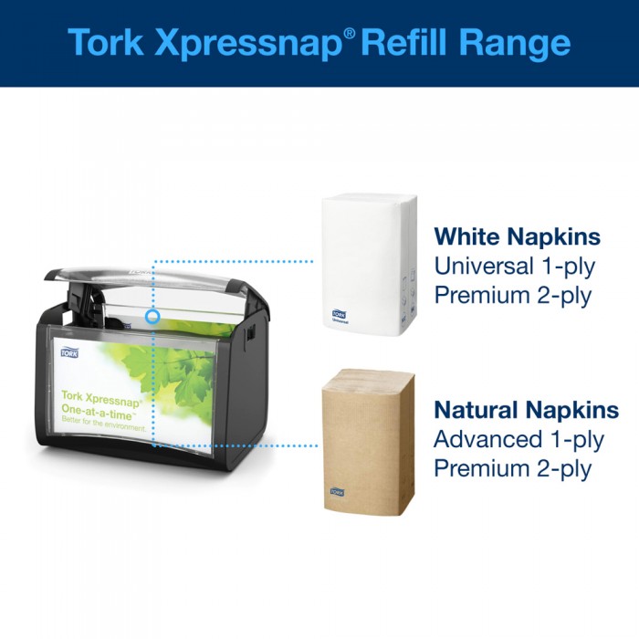 Συσκευή Χαρτοπετσέτας Τραπεζιού Μαύρη Tork Xpressnap® 272611