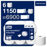 Ρολό Υγείας Centerfeed Λευκό 2φυλλο 207m 6 Ρολά Tork Smartone 472242