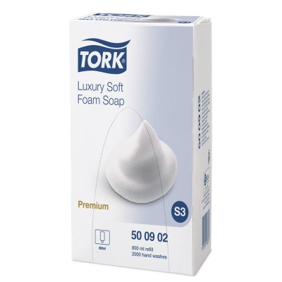Σαπούνι Χεριών Σε Αφρό 800ml 4 Τεμάχια Tork Luxury 500902