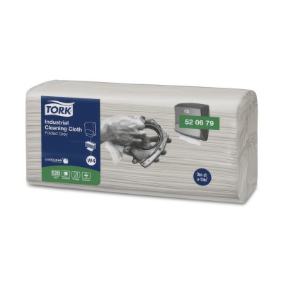 Βιομηχανικό Πανί Καθαρισμού Σε Φύλλα Non-Woven Γκρι 1φυλλο 35,5x42,8 Cm 4x120τεμ Tork 520679