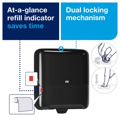 Συσκευή Χειροπετσέτας Σε Ρολό Μαύρη Tork Matic® 551008