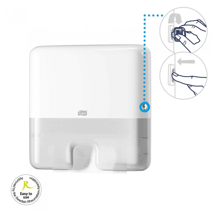 Συσκευή Χειροπετσέτας Mini W Fold Λευκή Tork Xpress® 552100