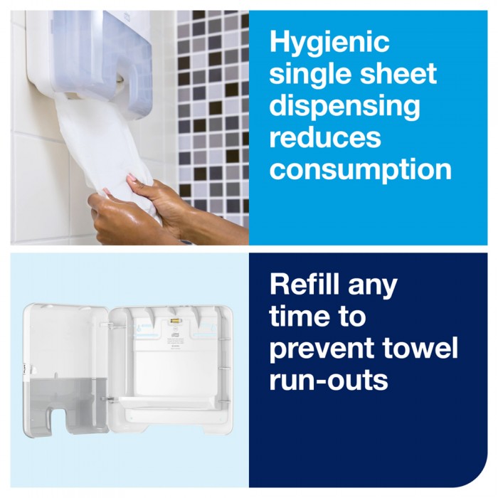 Συσκευή Χειροπετσέτας Mini W Fold Λευκή Tork Xpress® 552100