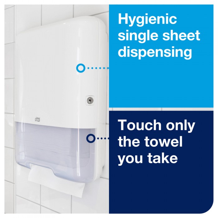 Συσκευή Χειροπετσέτας V Fold (Zig Zag) Λευκή Tork 553000