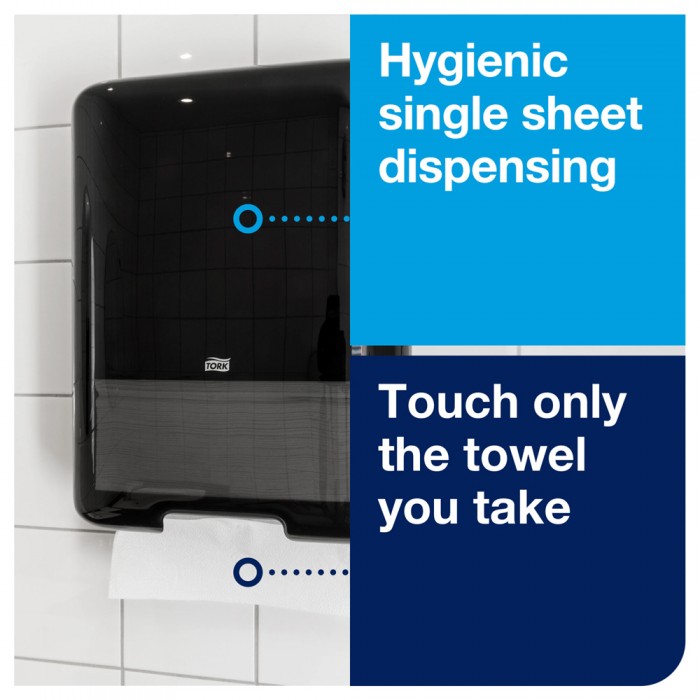 Συσκευή Χειροπετσέτας V Fold (Zig Zag) Μαύρη Tork 553008